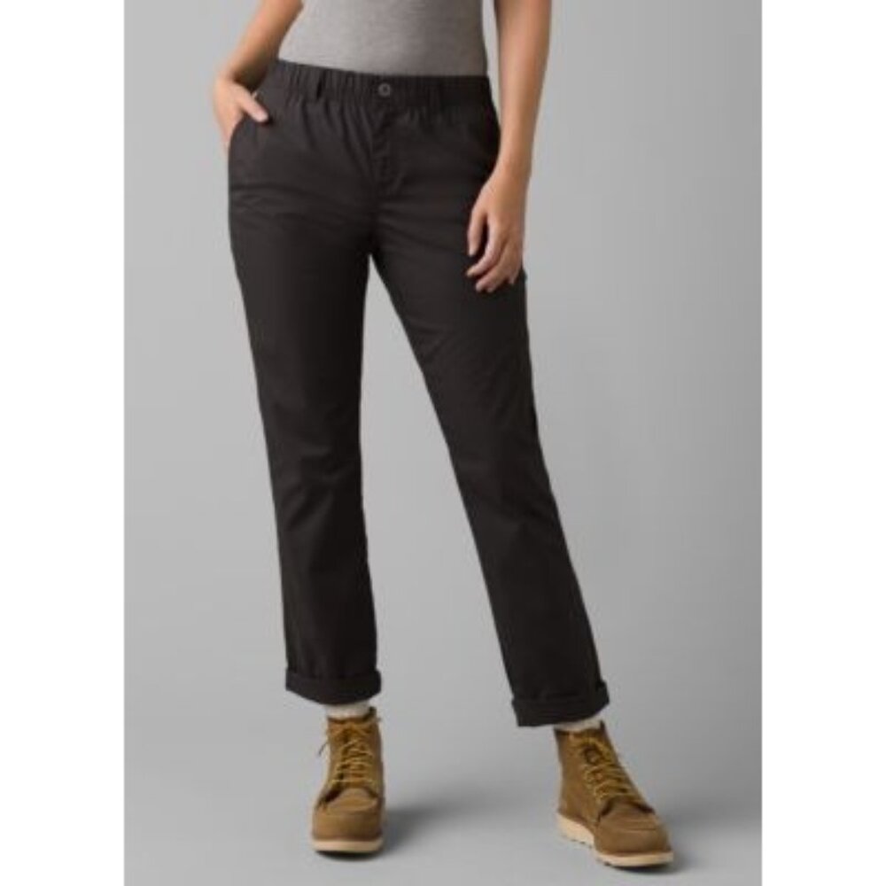 Prana‎ Double Peak Pants Charcoal Womens 4 Clothing Mid Rise Ripstop Lightweight